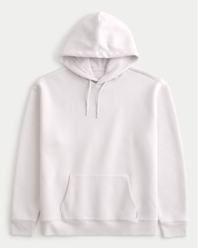 Hollister Relaxed Cooling Hoodie - White