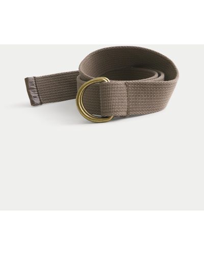 Hollister Twill Fabric Belt - Brown