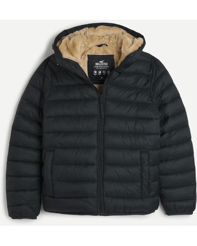 Hollister Ultimate Cozy-lined Puffer Jacket - Black