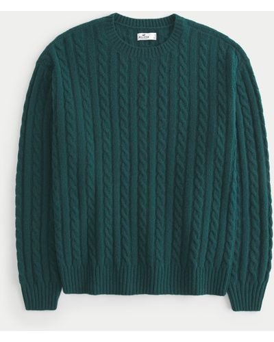 Hollister Großer bequemer Pullover - Grün