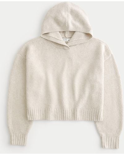 Hollister Easy Cosy Jumper Hoodie - Natural