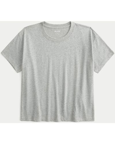 Hollister Easy Cotton Crew T-shirt - Grey