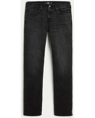 Hollister Slim Straight Jeans - Schwarz