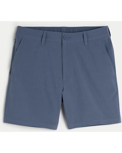 Hollister Flex-Waist-Hybrid-Shorts, 18 cm - Blau