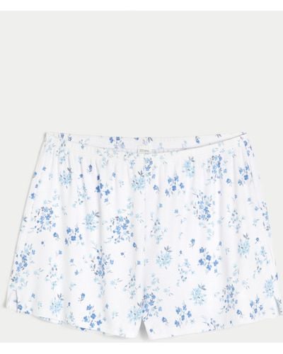 Hollister Gilly Hicks Ribbed Shorts - Blue