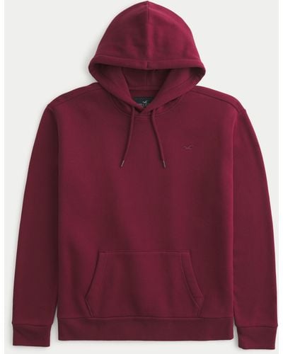 Hollister Feel Good Icon Hoodie - Red