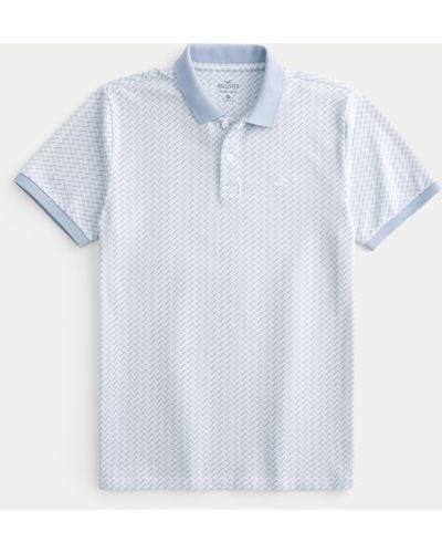 Hollister Geo Pattern Icon Polo - Blue