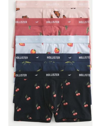 Hollister Retropants in klassischer Länge im 5er-Pack - Mehrfarbig