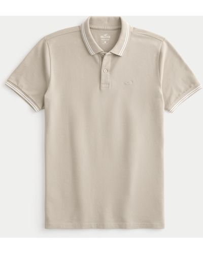 Hollister Polo mit Symbol - Natur