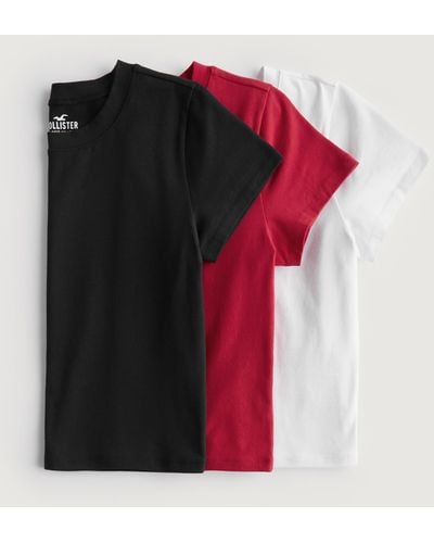 Hollister Relaxed Baby Tee 3-pack - Black