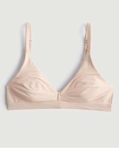 Hollister Gilly Hicks Micro Triangle Bralette - Natural