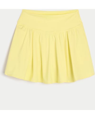 Hollister Gilly Hicks Active Pleated Skortie - Yellow