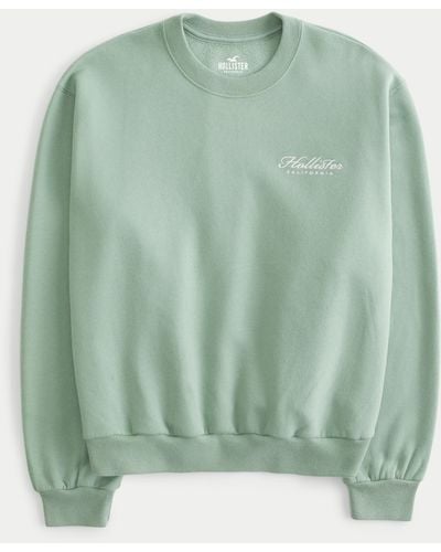 Hollister Lässiges Sweatshirt mit Rundhalsausschnitt - Grün