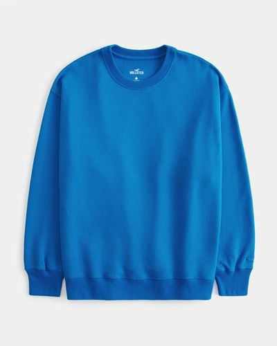 Hollister Oversized Crew Sweatshirt - Blue
