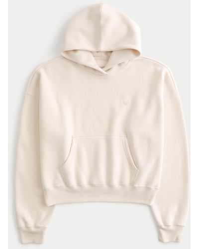 Hollister Oversized Icon Hoodie - Natural