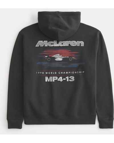 Hollister Hoodie mit McLaren-Grafik - Schwarz