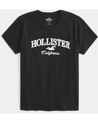 Hollister Logo Graphic Tee - Black