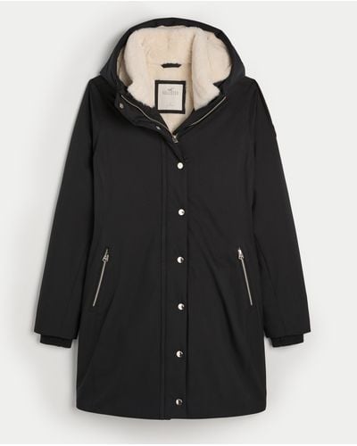 Hollister Cozy-lined All-weather Parka - Black
