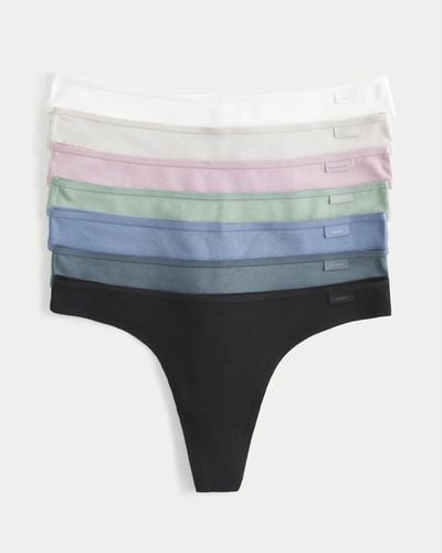 Hollister Gilly Hicks Day-of-the-week Thong Underwear 7-pack - Grey