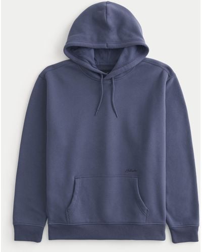 Hollister Feel Good Relaxed Hoodie - Blue