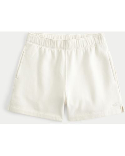 Hollister Knit Dad Shorts - White