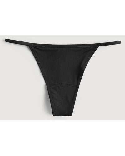 Hollister Gilly Hicks Micro String Thong Underwear - Black