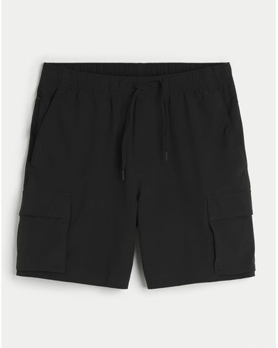 Hollister Hybrid Cargo Shorts 7" - Black
