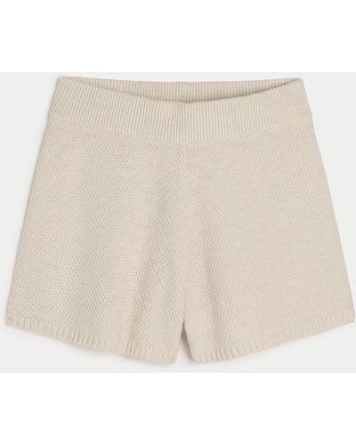 Hollister Gilly Hicks Sweater-knit Shorts - Natural
