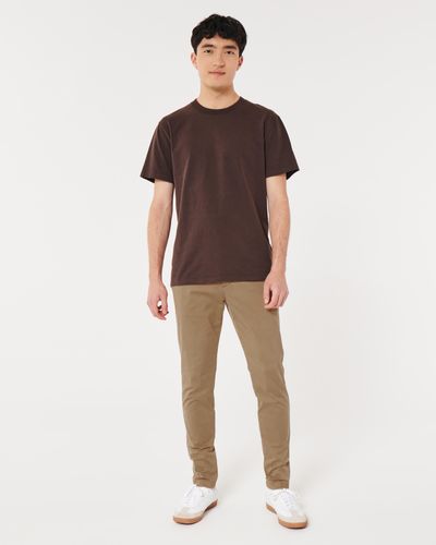 Hollister Super Skinny Chino Trousers - Natural