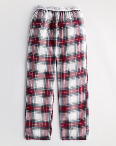 Hollister Flannel Sleep Trousers - Red