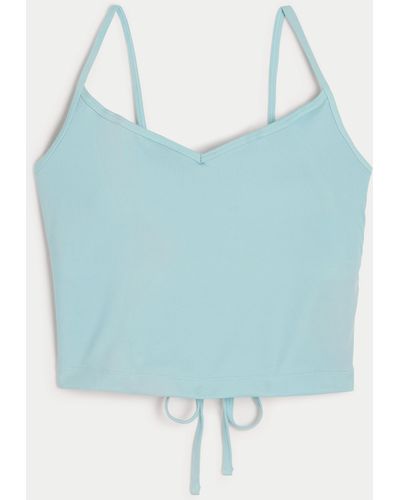 Hollister Gilly Hicks Active Energize Lace-up Tank - Blue