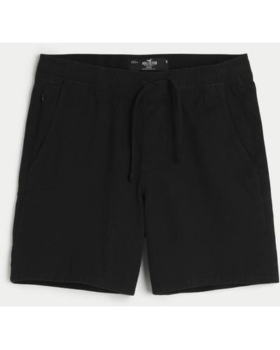 Hollister Pull-On Shorts aus Leinenmischung 18 cm - Weiß