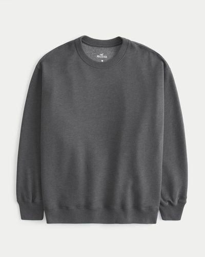 Hollister Oversized Sweatshirt mit Rundhalsausschnitt - Grau