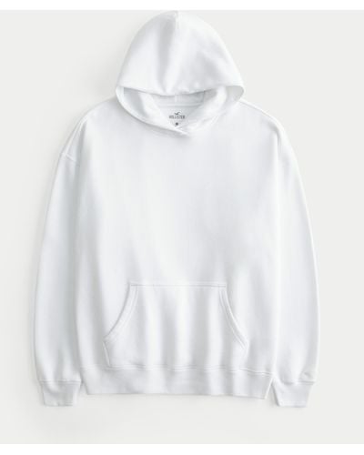 Hollister Feel Good Oversized Cosy Hoodie - White