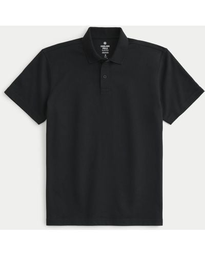 Hollister Relaxed Cooling Polo - Black