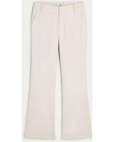 Hollister Hollister Livvy Mid-rise Boot Trousers - Natural