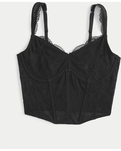 Hollister Gilly Hicks Lace Bustier - Black