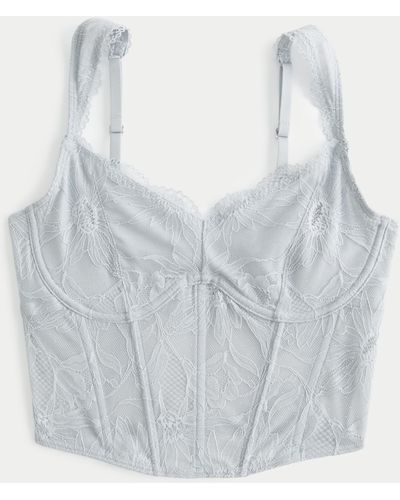 Hollister Gilly Hicks Lace Bustier - Grey