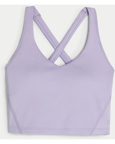 Hollister Gilly Hicks Active Recharge Strappy Plunge Tank - Purple
