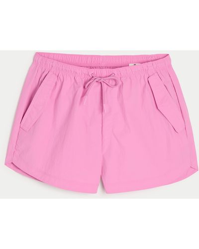 Hollister Gilly Hicks Active Parachute Shorts - Pink