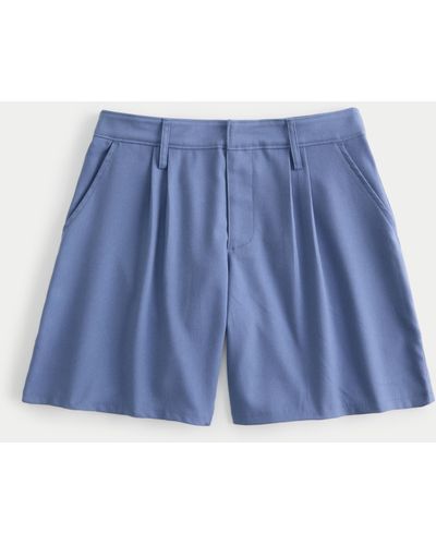 Hollister Hollister Livvy Mid-rise Shorts - Blue