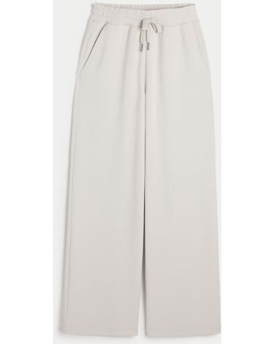 Hollister Gilly Hicks Active Cooldown Wide-leg Trousers - White
