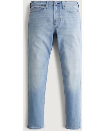 Hollister Athletic Skinny Jeans in heller Waschung - Blau