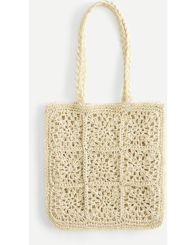 Hollister Crochet-style Tote - Natural