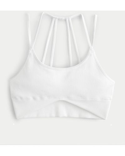 Hollister Cali Sport Strappy Scoop Sports Bra (135 CNY) ❤ liked on Polyvore  featuring activewear, sports bras,…