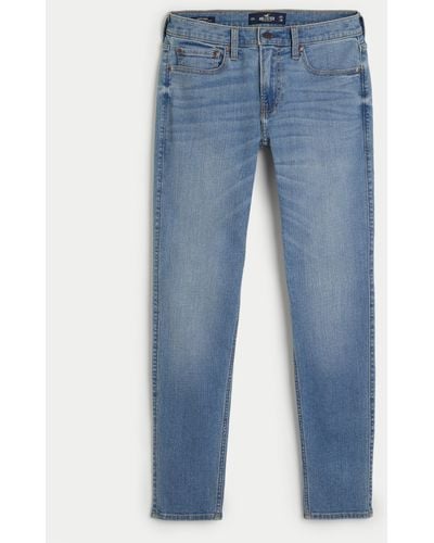 Hollister Medium Wash Super Skinny Jeans - Blue