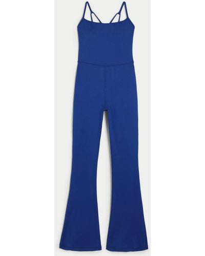 Hollister Gilly Hicks Active Recharge Long-leg Flare Onesie - Blue