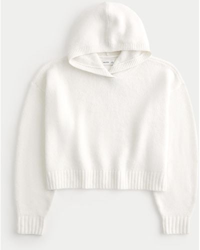Hollister Easy Cosy Jumper Hoodie - White