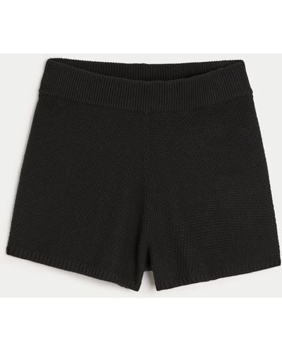 Hollister Gilly Hicks Sweater-knit Shorts - Black