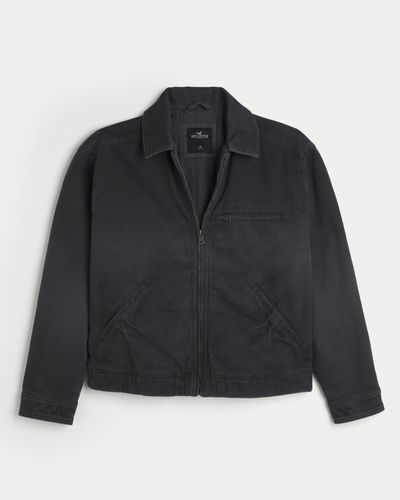 Hollister Workwear-Jacke aus Twill - Schwarz